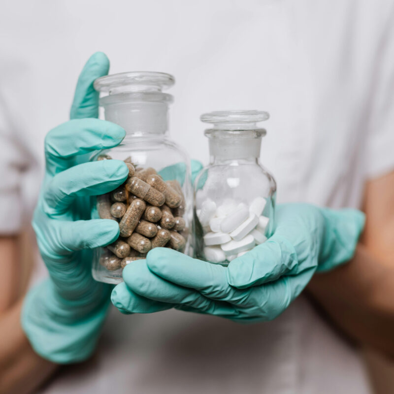 Tablets in Two Container in Pharma - Elements Biotech